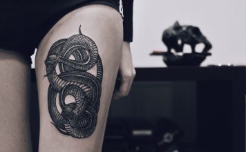 gyvatės tatuiruotė