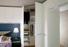 Wooden white cabinet