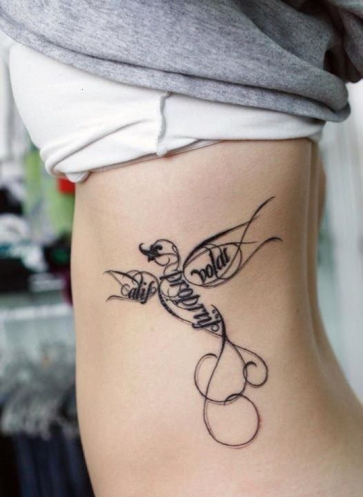 100 nejlepších nápadů: Tetování písma pro dívky s přenosem na fotografii