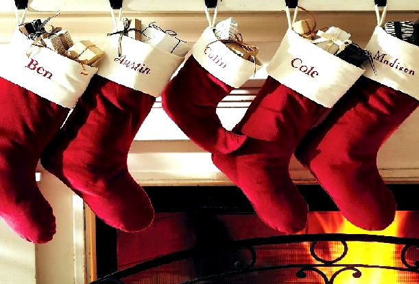 Klasické vánoční ponožky