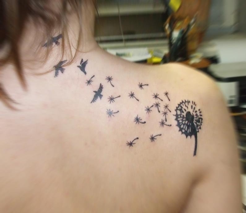 Verbazingwekkend Dandelion Tattoo: 100 beste ideeën op de foto, waarde, schetsen AV-81